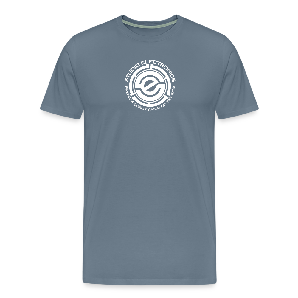 Men's Premium T-Shirt - SE "45" Logo - steel blue