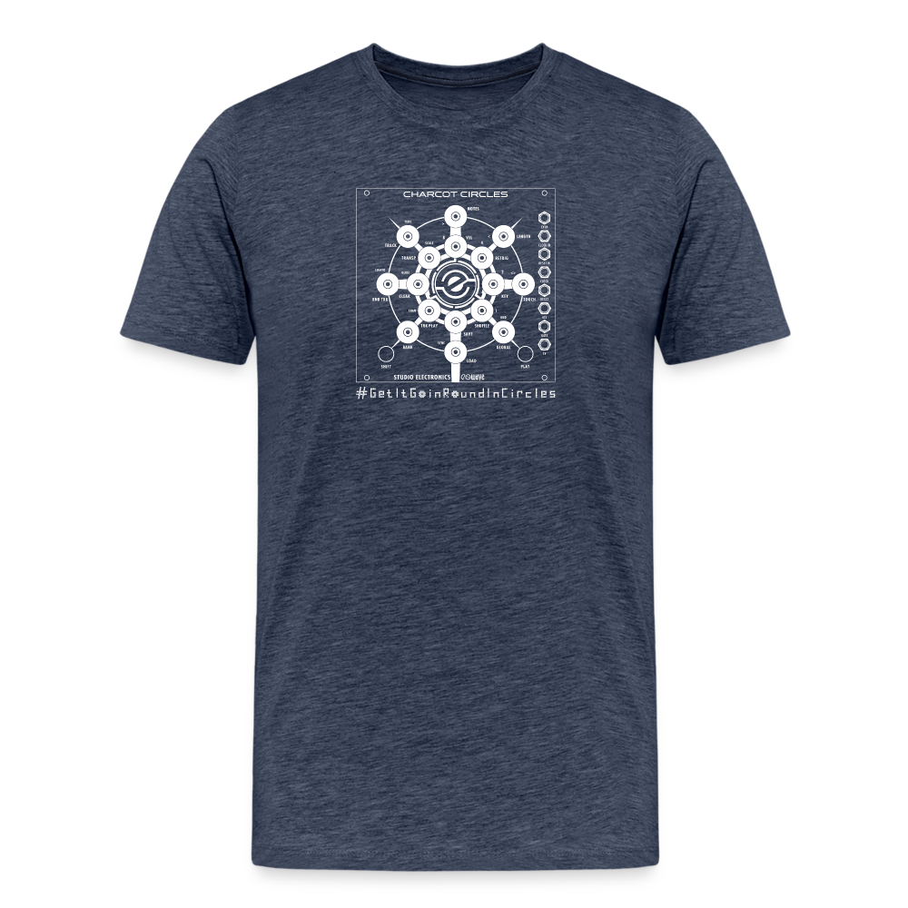 Men's Premium T-Shirt - Charcot Circles - heather blue