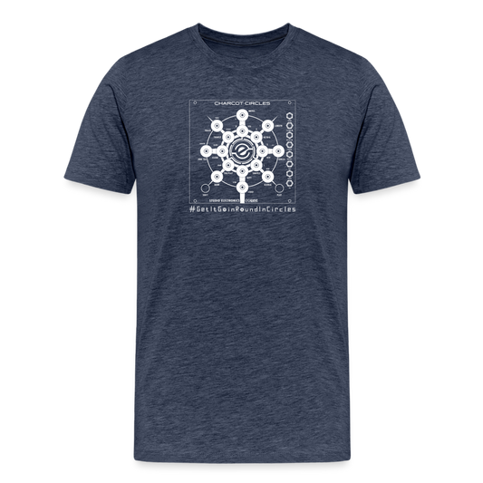 Men's Premium T-Shirt - Charcot Circles - heather blue