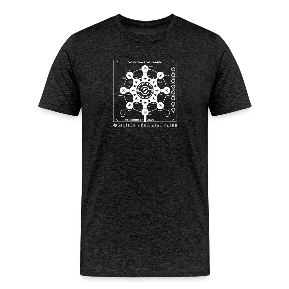 Men's Premium T-Shirt - Charcot Circles - charcoal grey
