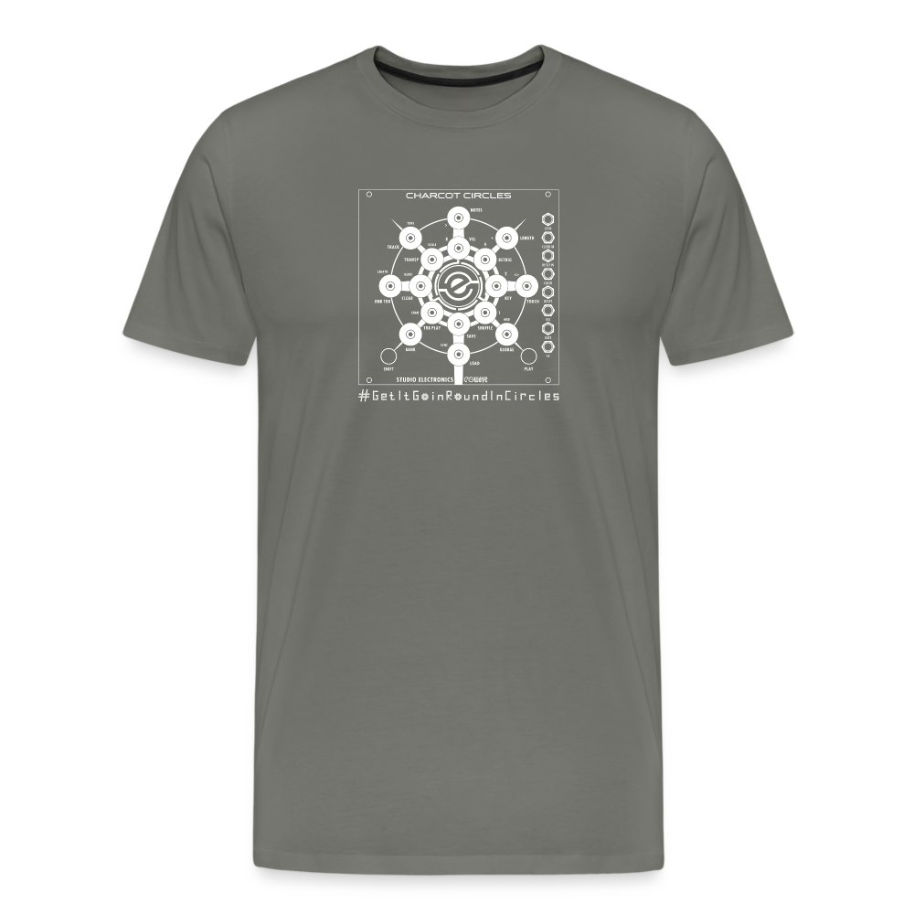 Men's Premium T-Shirt - Charcot Circles - asphalt gray